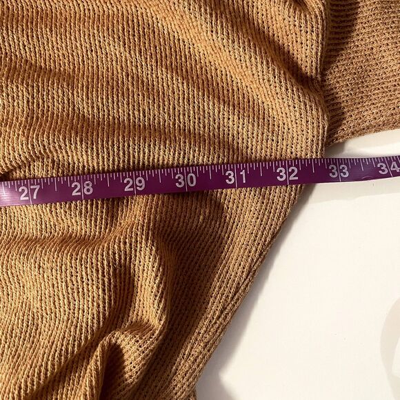 14th & Union Tan Open Front LightWeight Cardigan Size XS EUC - Picture 7 of 12